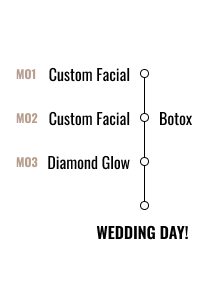 Four horizontal color swatches with circles, arranged vertically on a white background